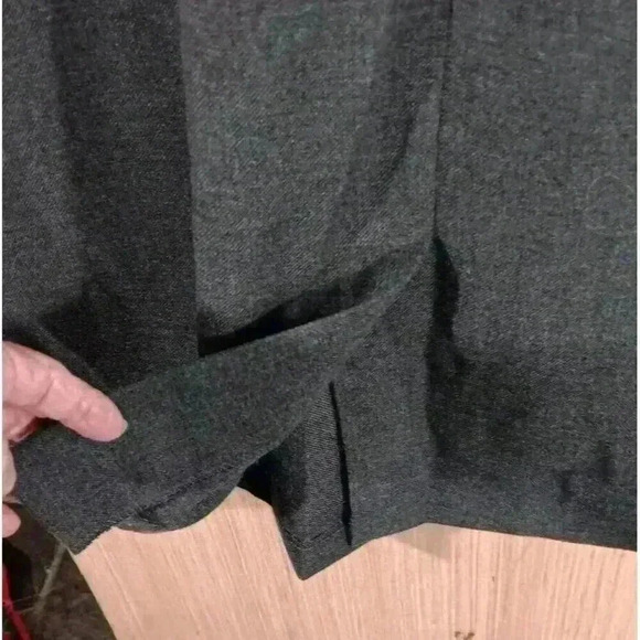 VINTAGE Orvis Skirt Women 20 Gray Polyester A-Line Pull On Elastic Waistband - Picture 5 of 7